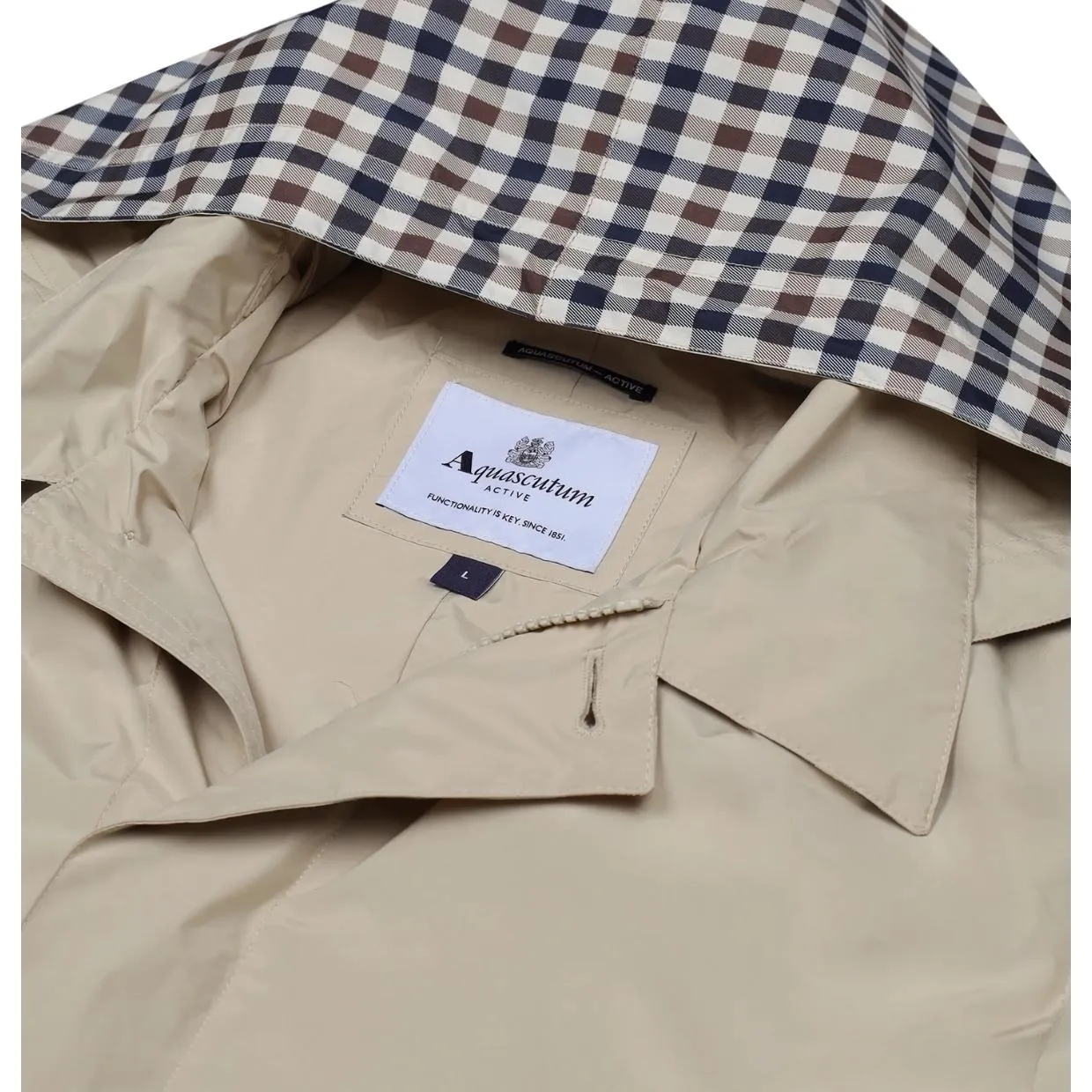 Aquascutum Active RLG Packable Beige Trench Coat