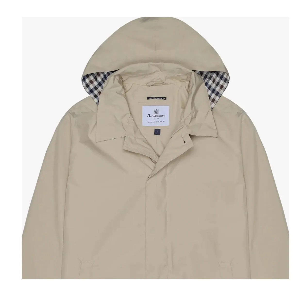 Aquascutum Active RLG Packable Beige Trench Coat