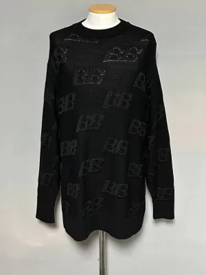 Balenciaga BB embroidered logo knit
