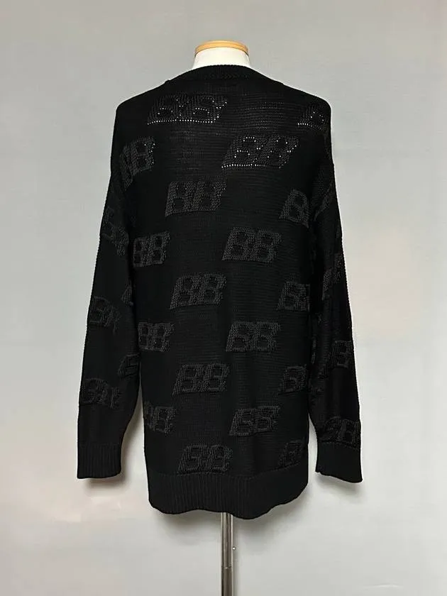 Balenciaga BB embroidered logo knit