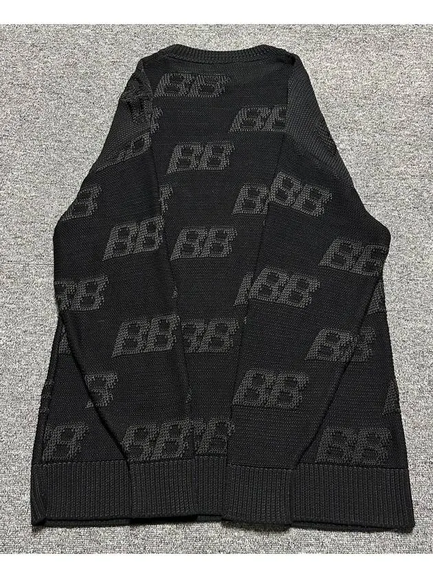 Balenciaga BB embroidered logo knit