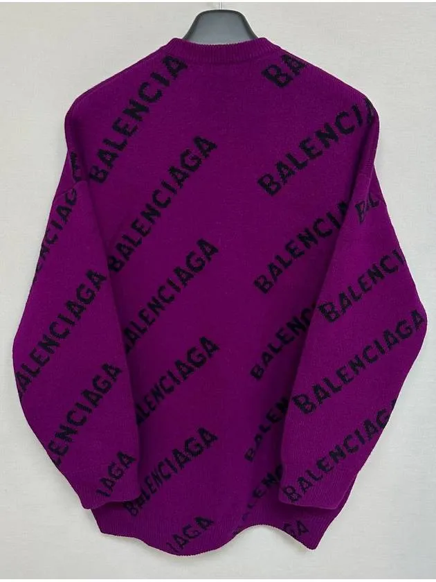 Balenciaga Logo over knit sweater 110