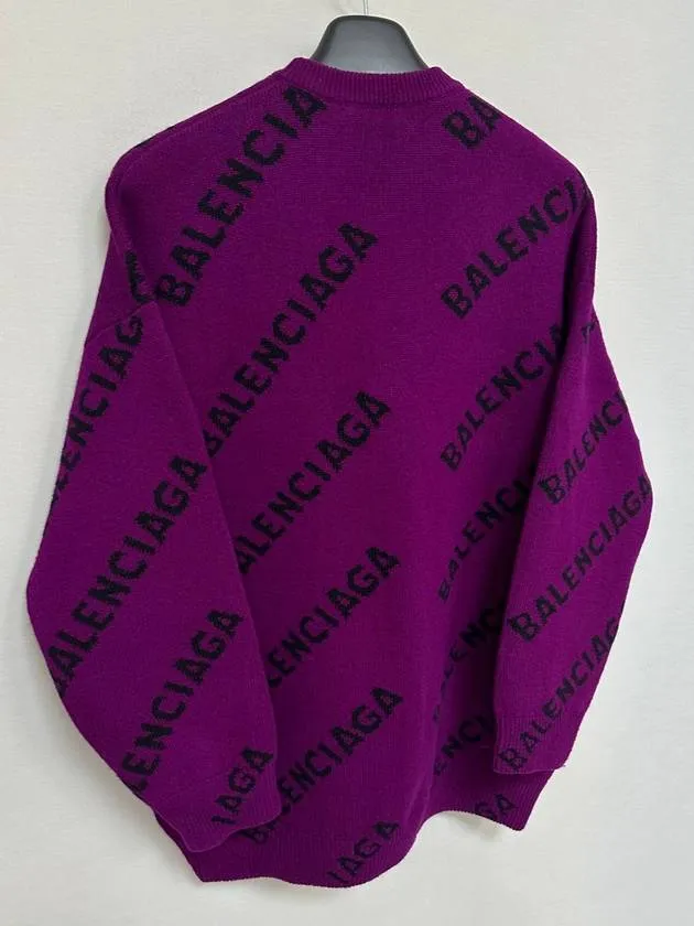 Balenciaga Logo over knit sweater 110