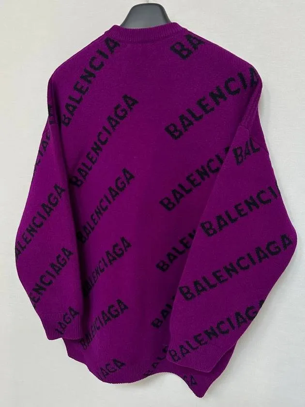 Balenciaga Logo over knit sweater 110