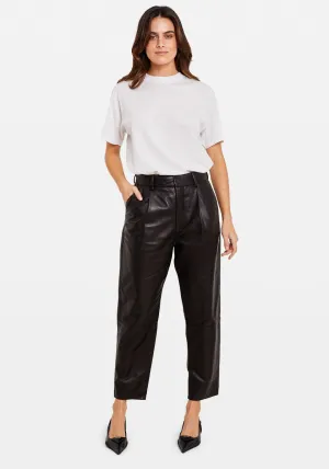BECKY LEATHER TROUSER BLACK