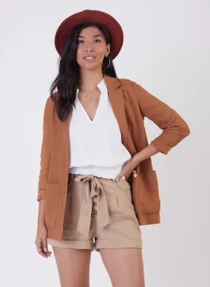 Black Tape LS Linen Blazer