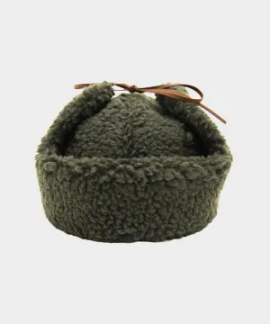 Cbleami Boa Aviator Hat in Olive