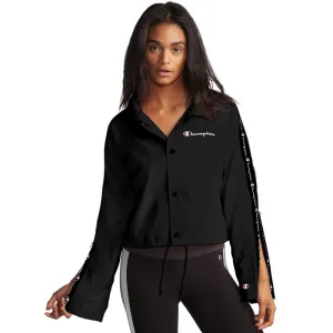 Champion Life Ladies Zipper Tape Cropped Coaches Jacket