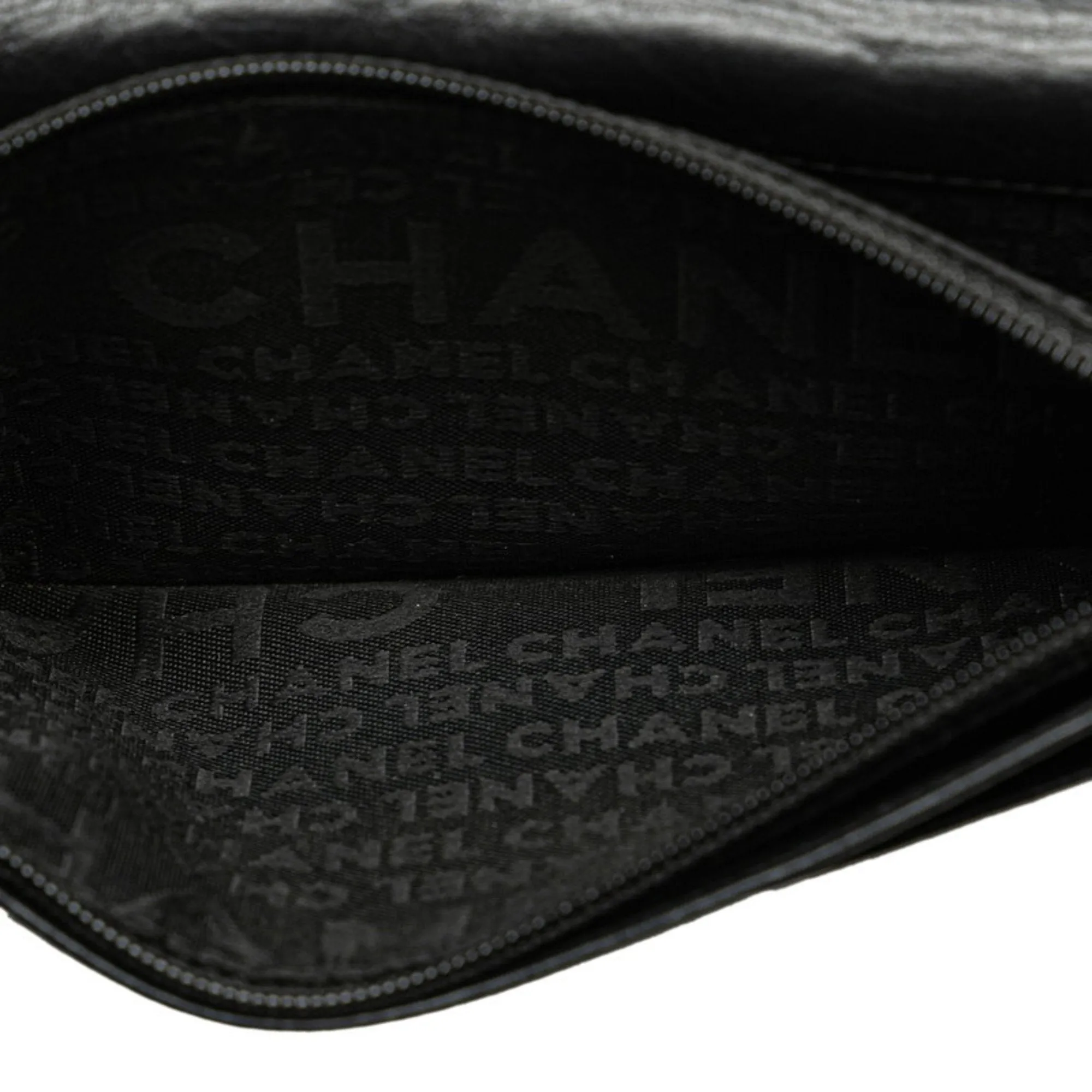Chanel Cambon Black Leather Accessories