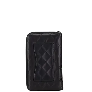 Chanel Cambon Black Leather Accessories