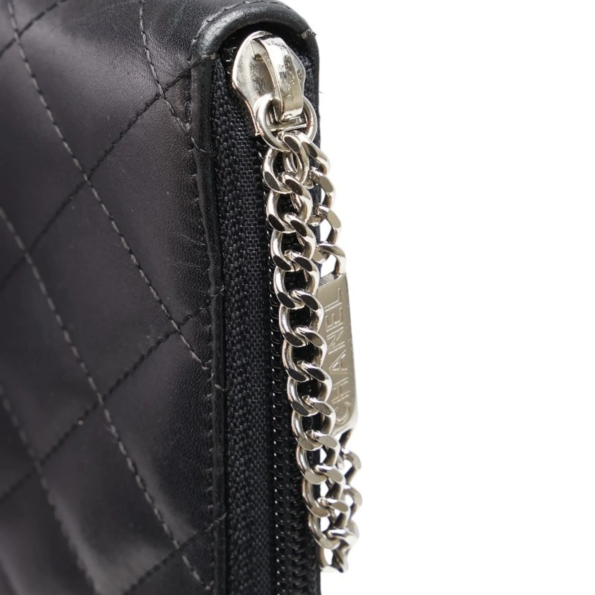 Chanel Cambon Black Leather Accessories