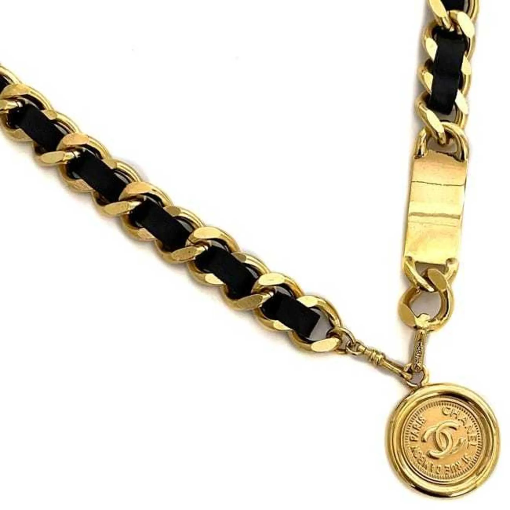 Chanel Cambon Black Leather Accessories