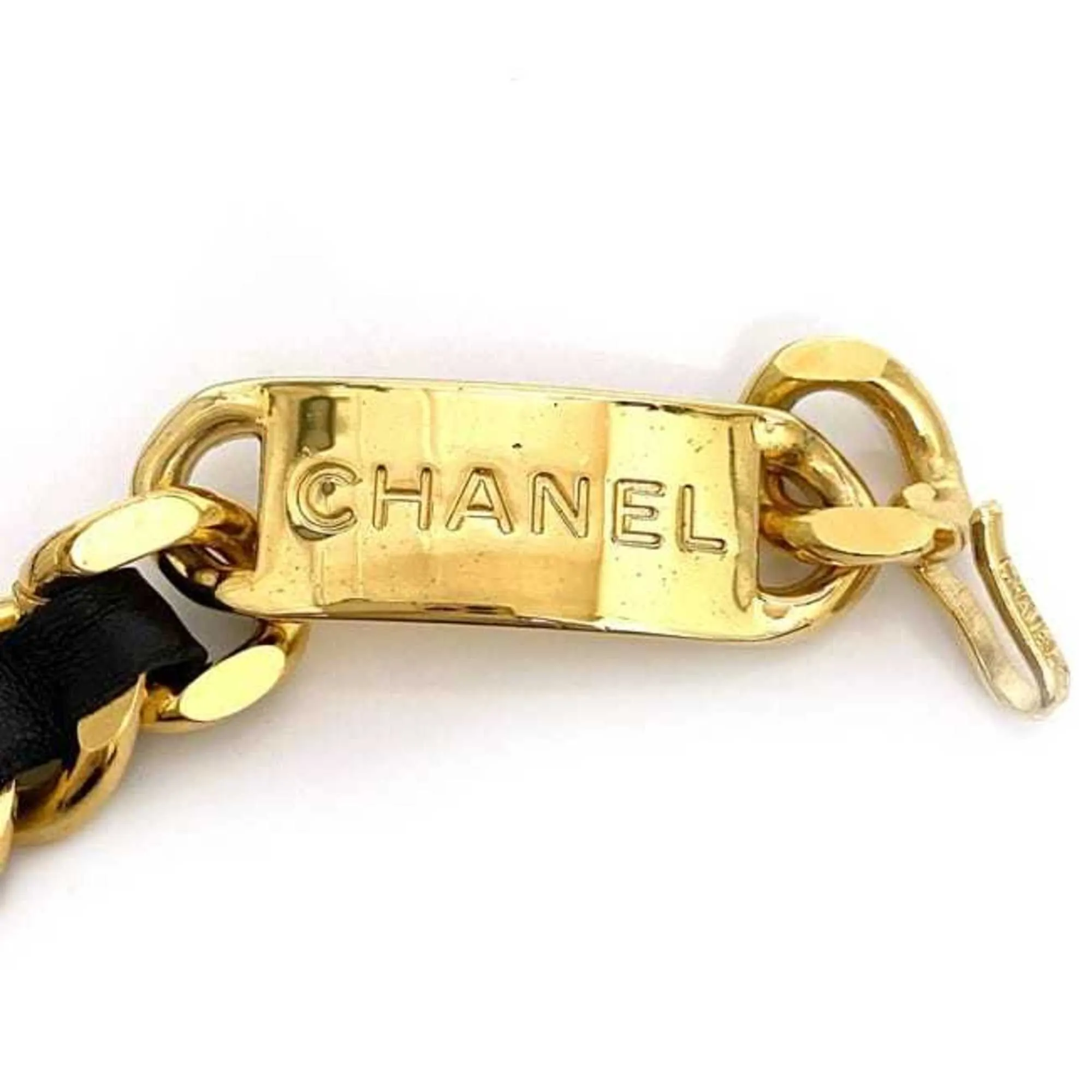 Chanel Cambon Black Leather Accessories