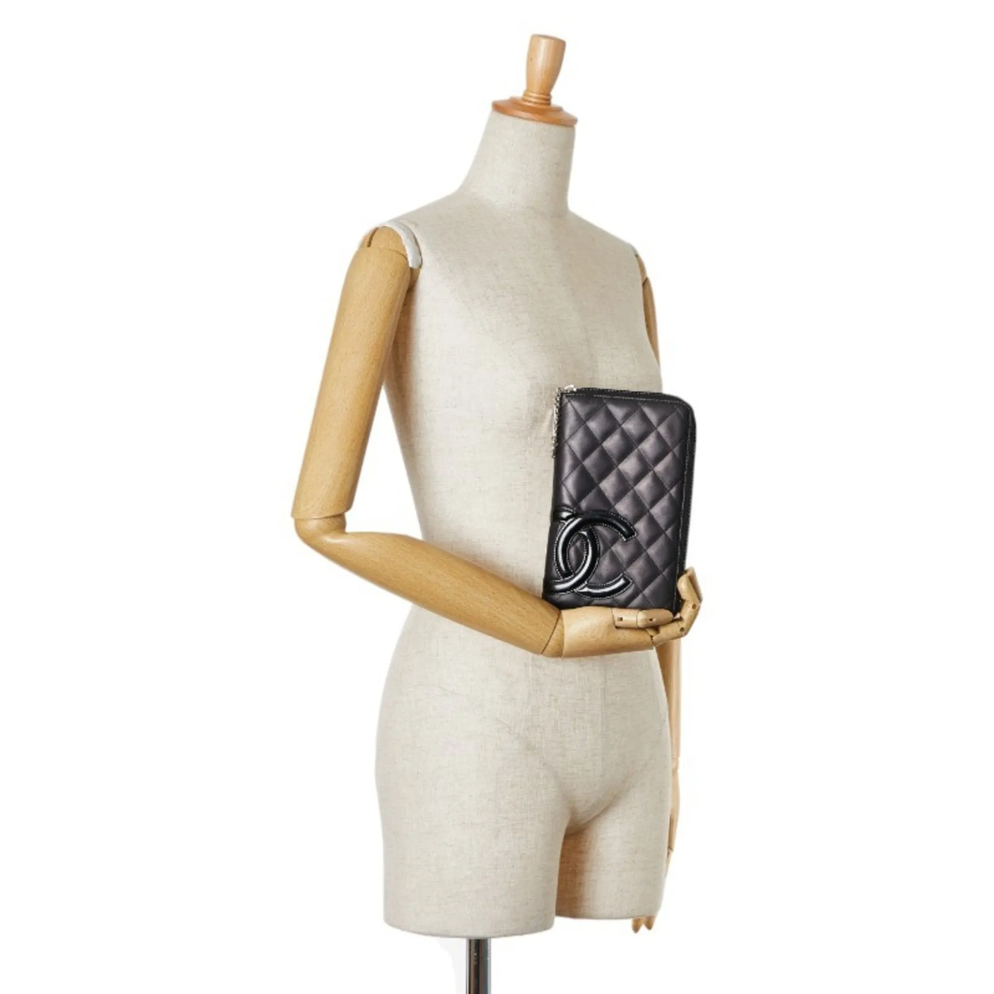 Chanel Cambon Black Leather Accessories