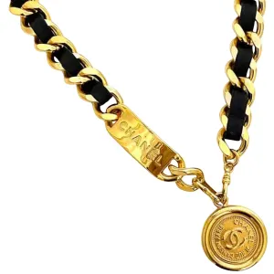 Chanel Cambon Black Leather Accessories