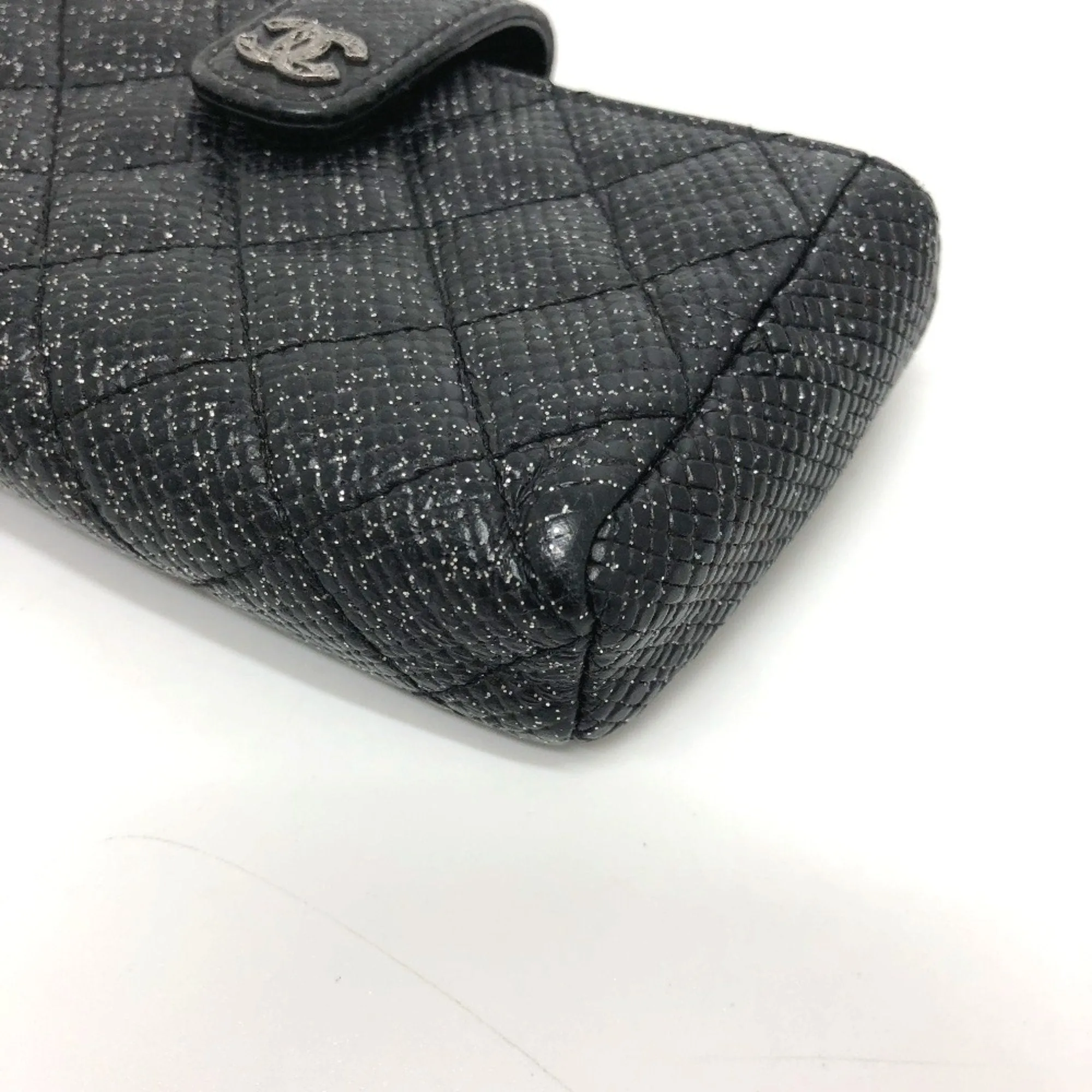 Chanel Matelass Black Leather Accessories