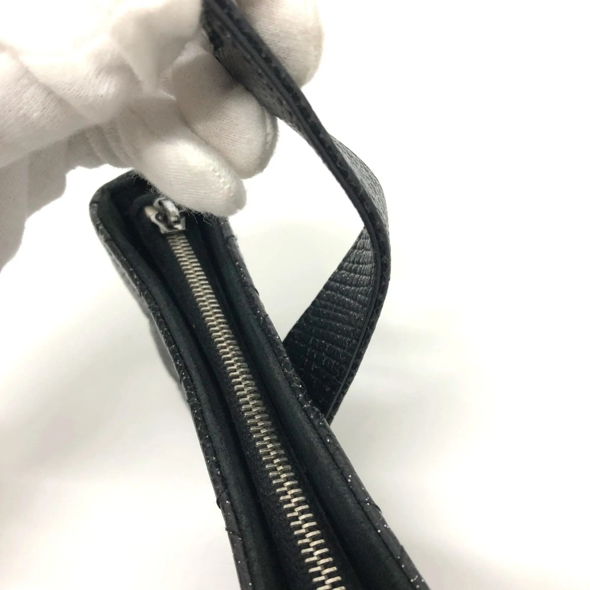 Chanel Matelass Black Leather Accessories