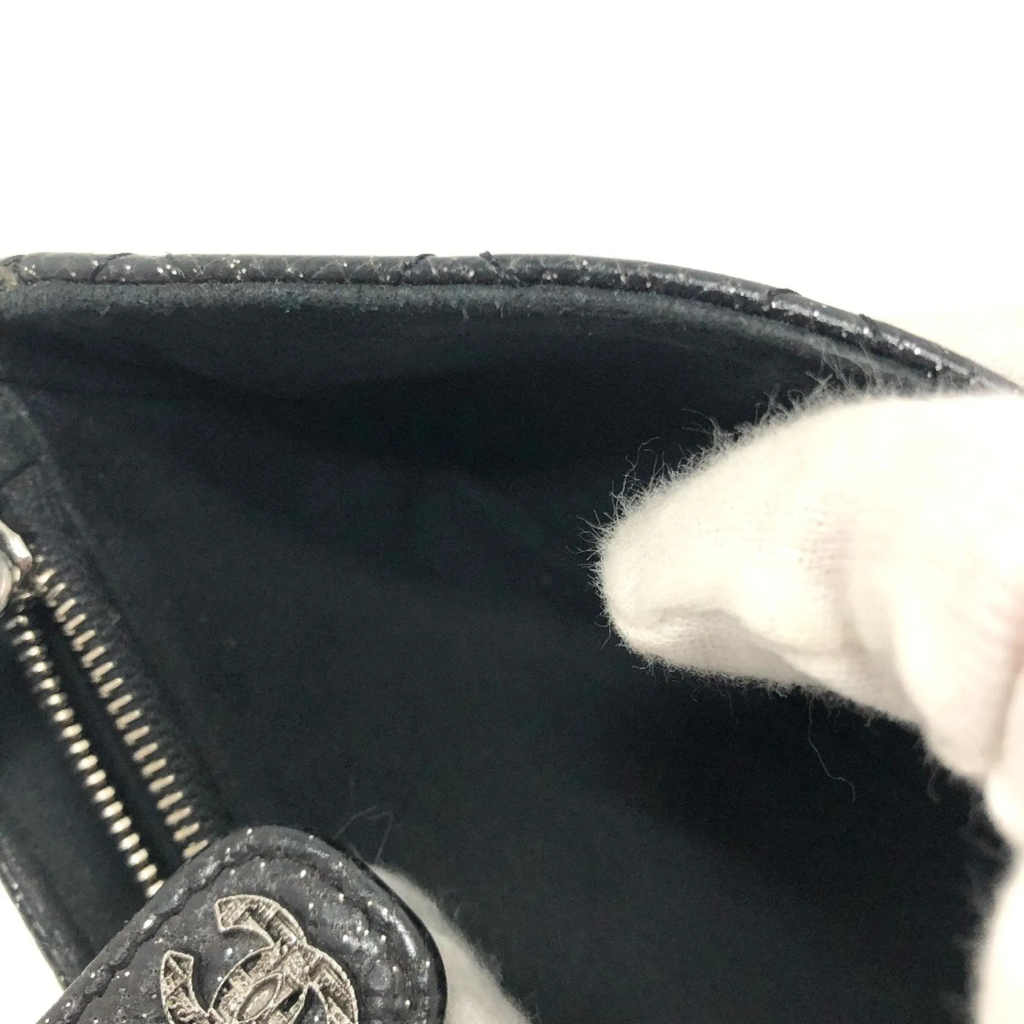 Chanel Matelass Black Leather Accessories