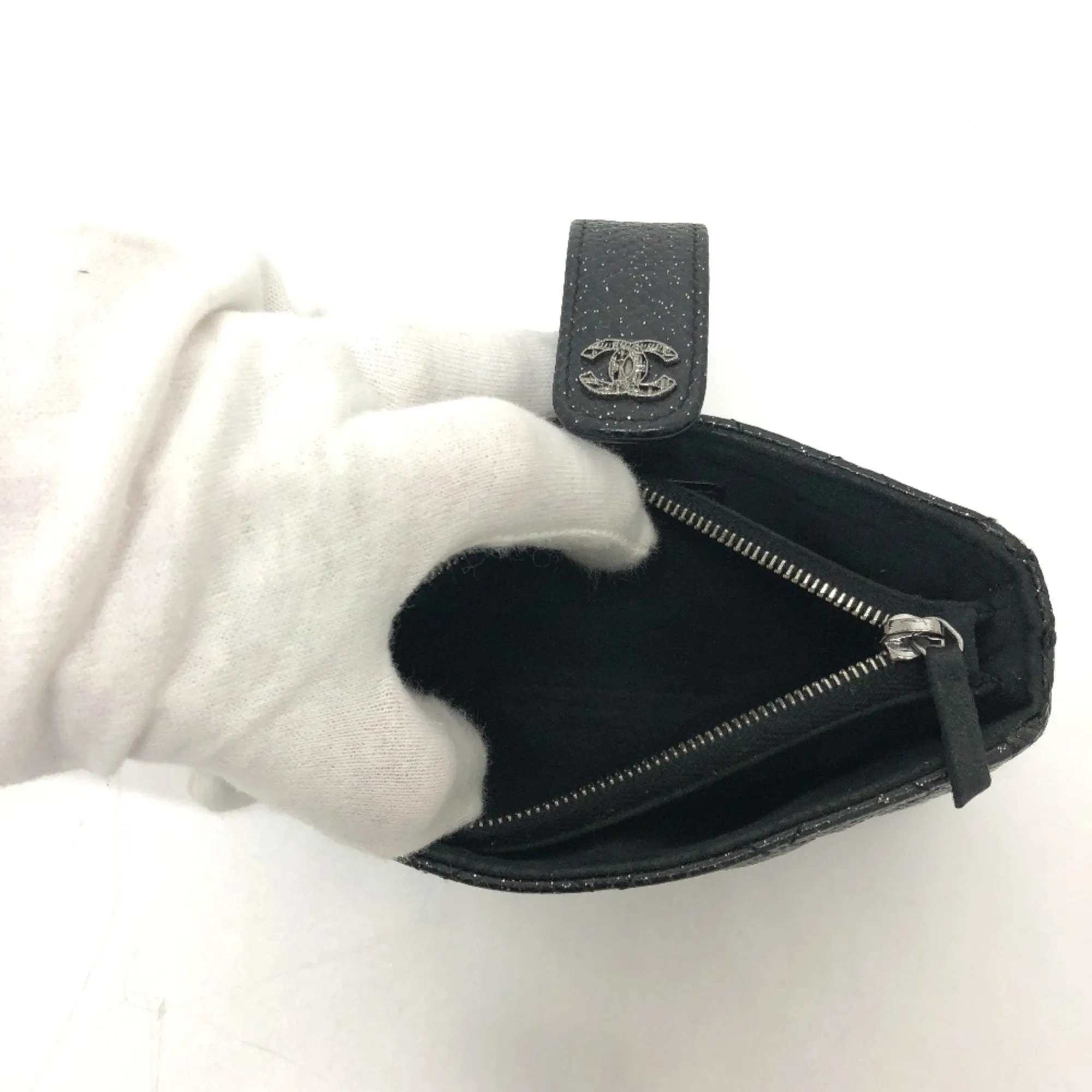 Chanel Matelass Black Leather Accessories