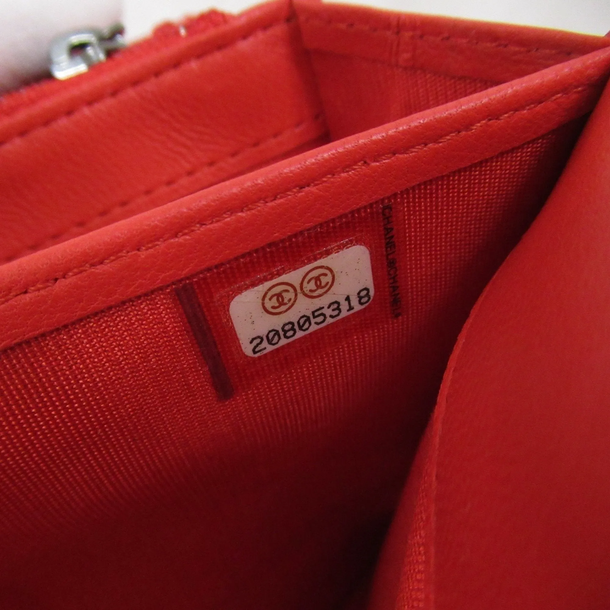 Chanel Matelass Red Leather Accessories