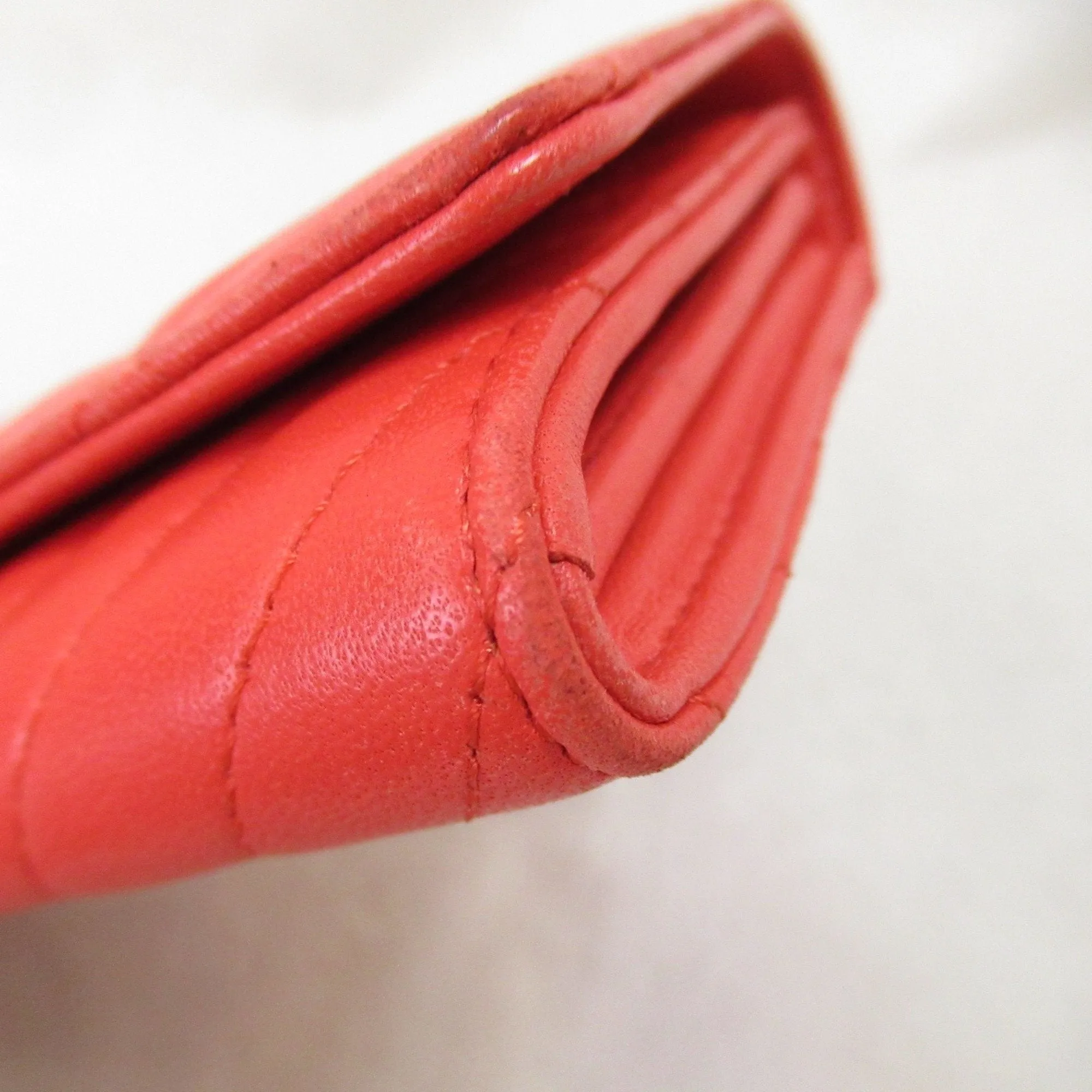 Chanel Matelass Red Leather Accessories