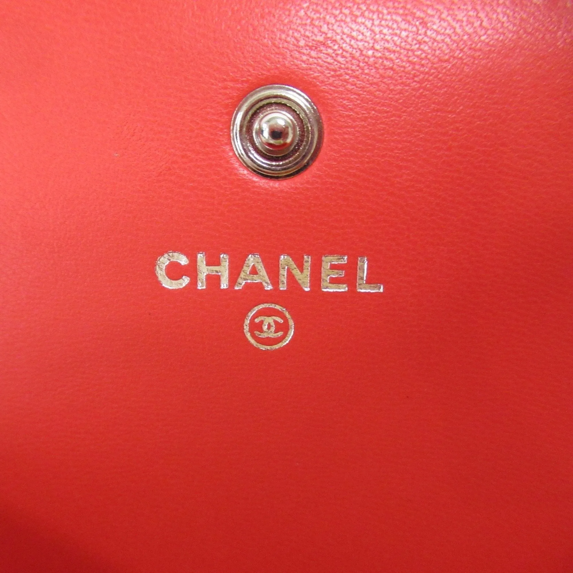 Chanel Matelass Red Leather Accessories