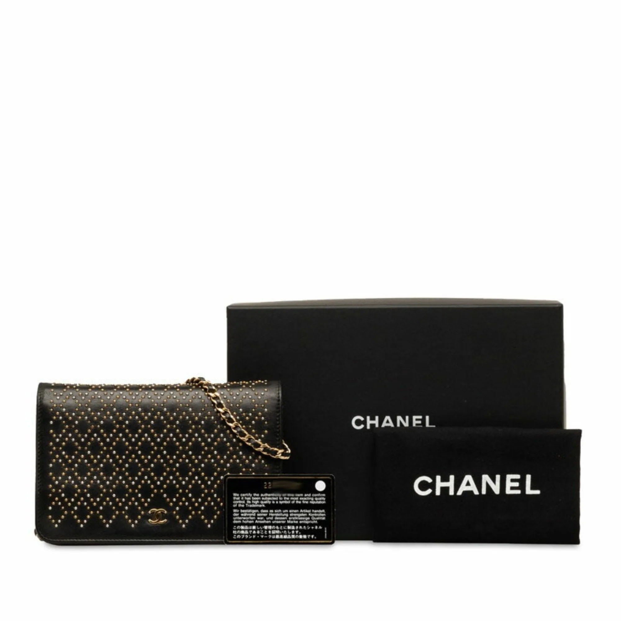 Chanel Suede Black Leather Accessories