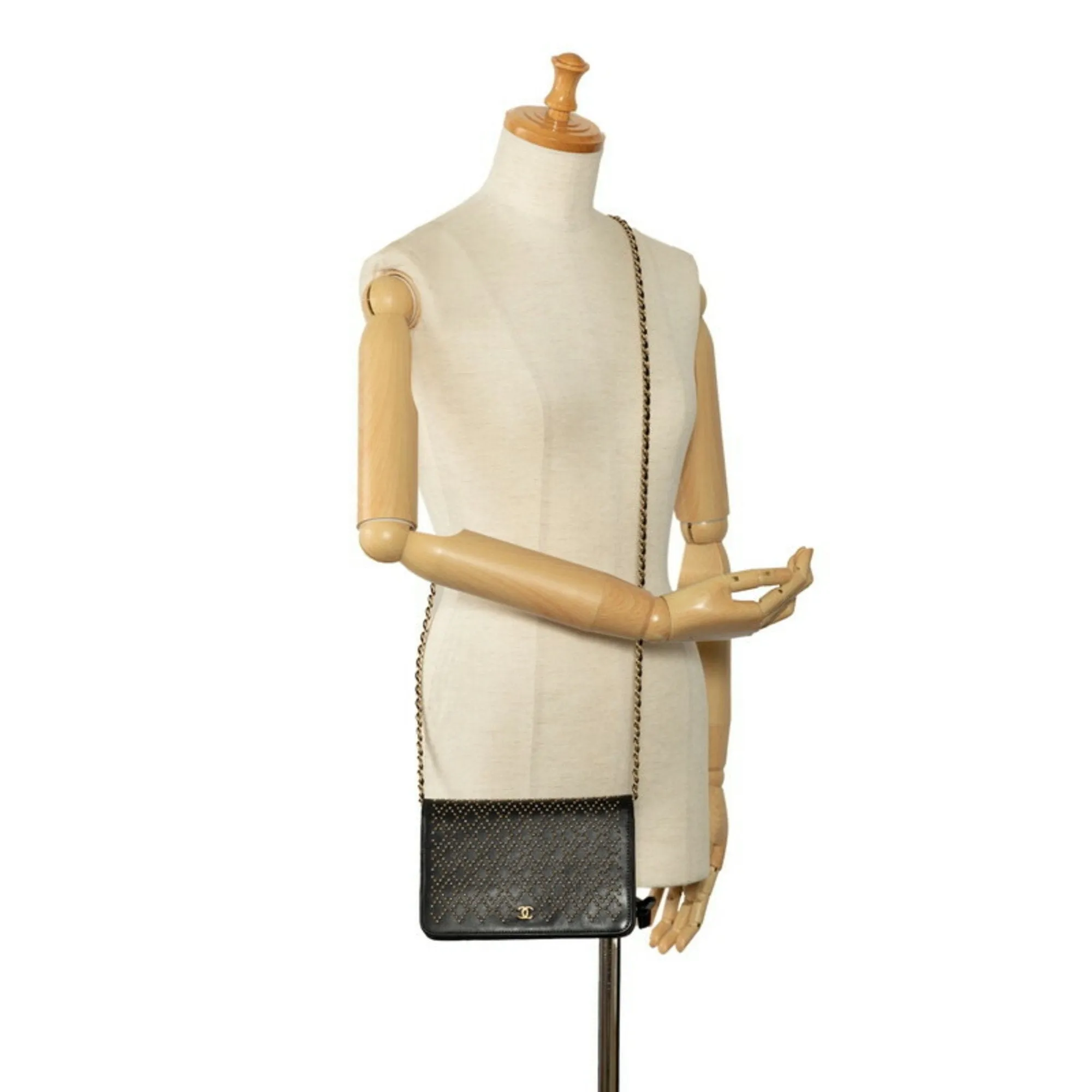 Chanel Suede Black Leather Accessories