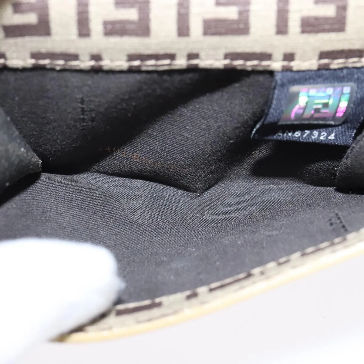 Fendi Zucchino Gold Patent Leather Accessories