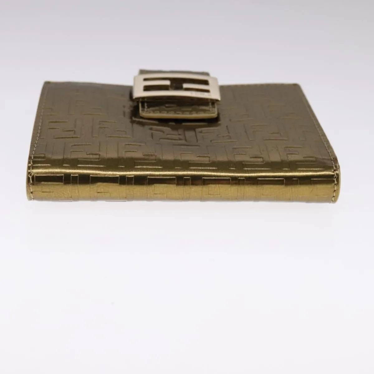 Fendi Zucchino Gold Patent Leather Accessories