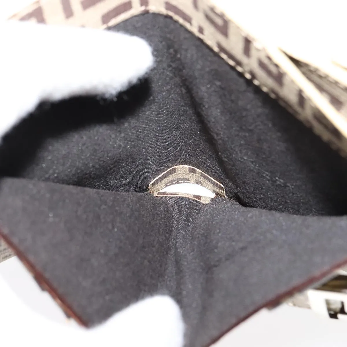 Fendi Zucchino Gold Patent Leather Accessories