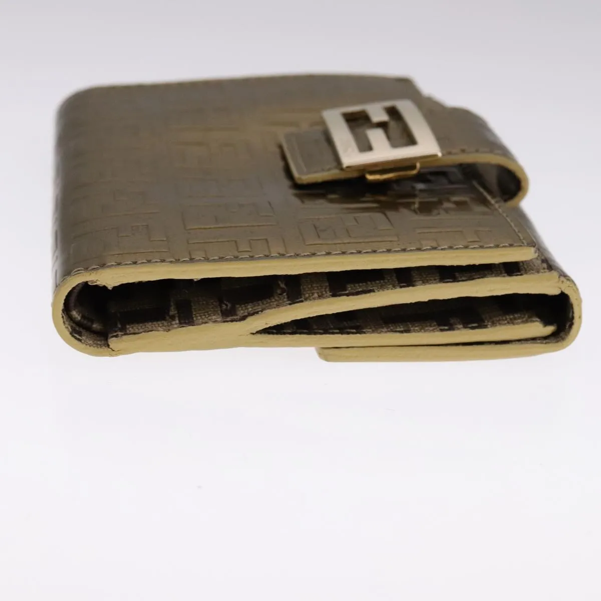 Fendi Zucchino Gold Patent Leather Accessories