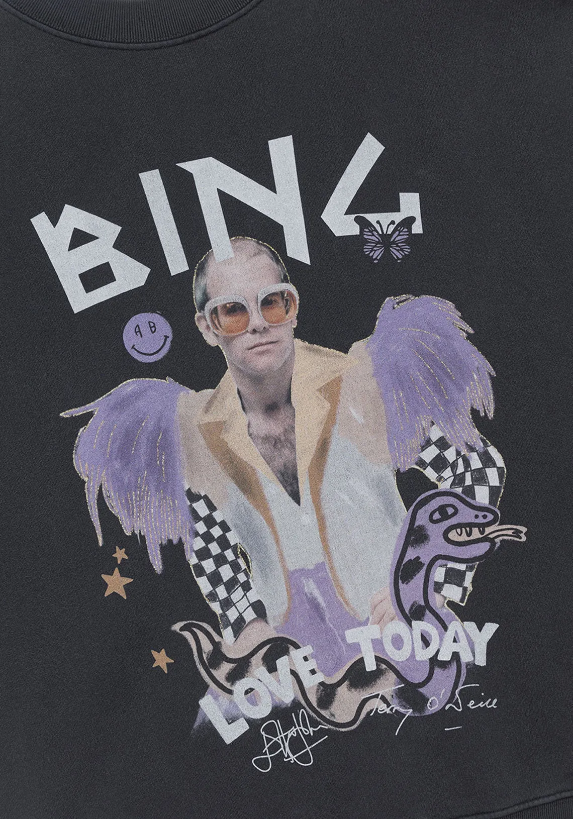 HARVEY CREW AB X TO X ISCREAMCOLOUR ELTON JOHN WASHED BLACK