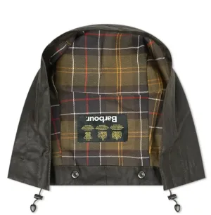 HENRY SARTORIAL X BARBOUR Cotton Plain Hood OLIVE