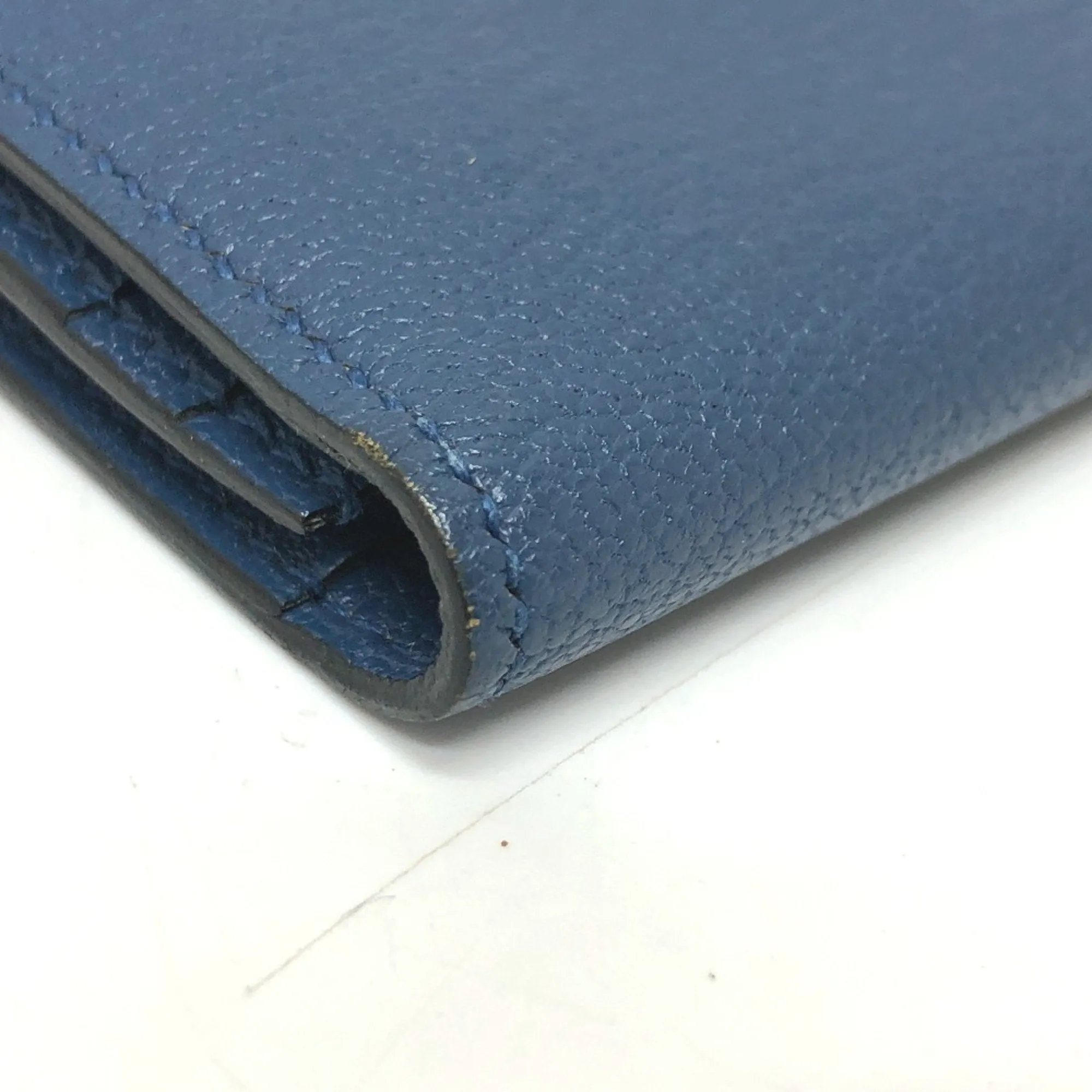 Herms Barn Blue Leather Accessories
