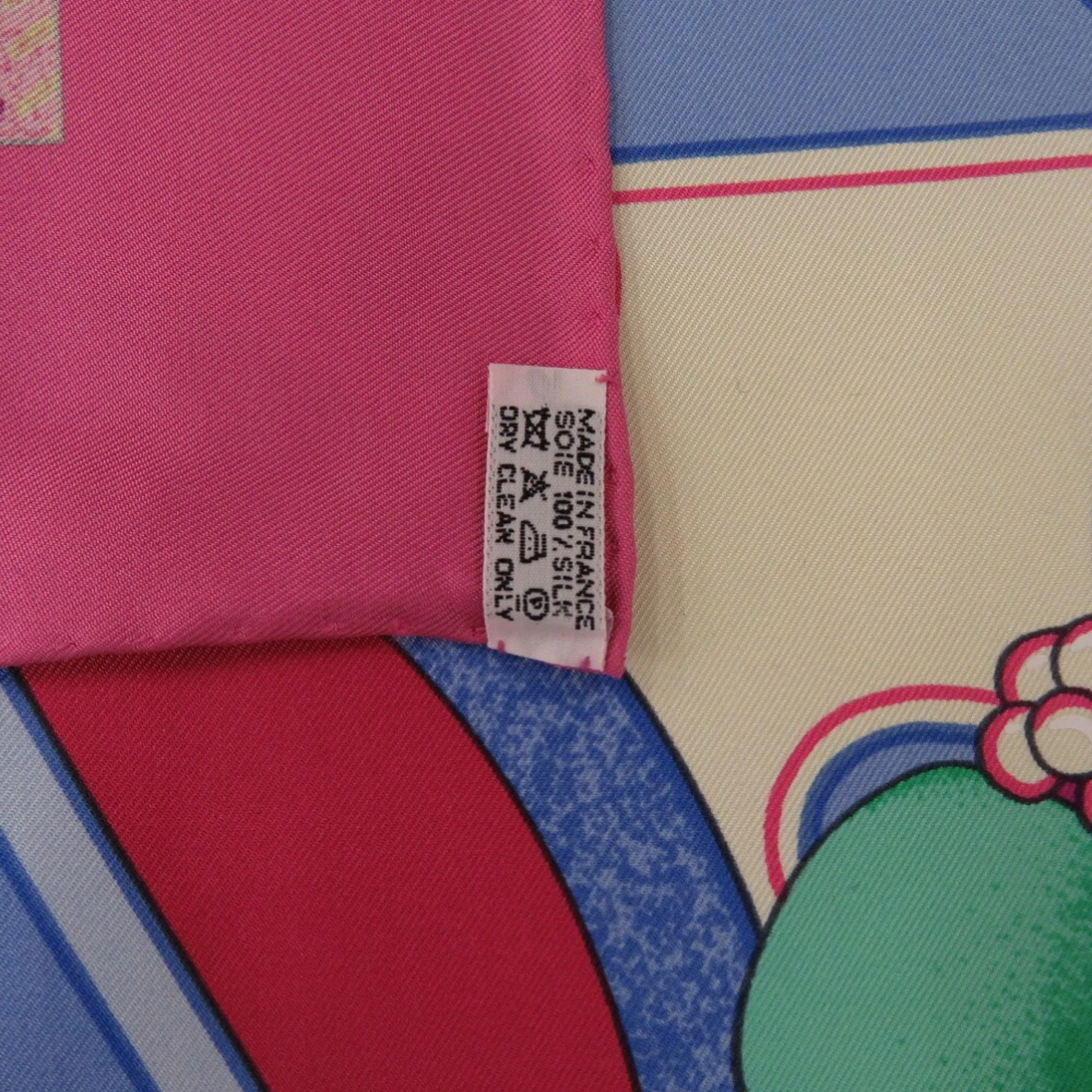 Herms Carr 90 Multicolour Silk Accessories