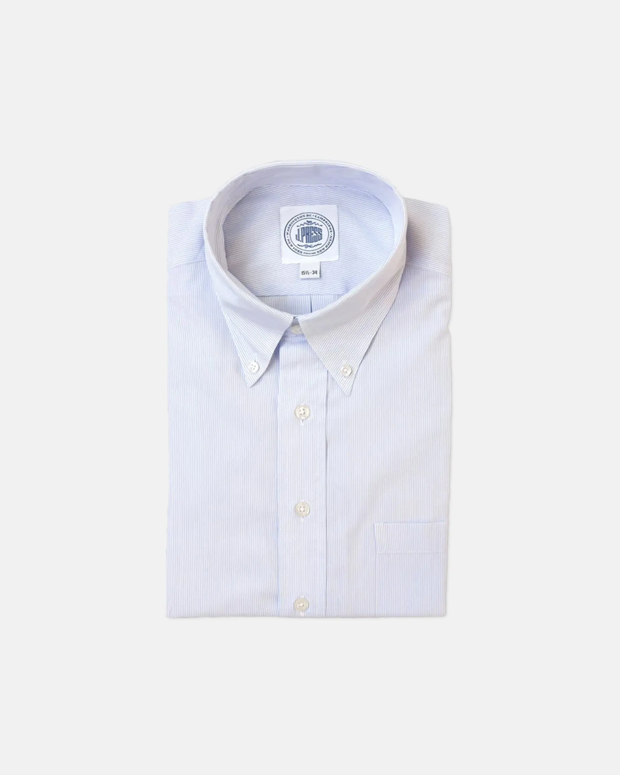 LIGHT BLUE HAIRLINE STRIPE DRESS SHIRT