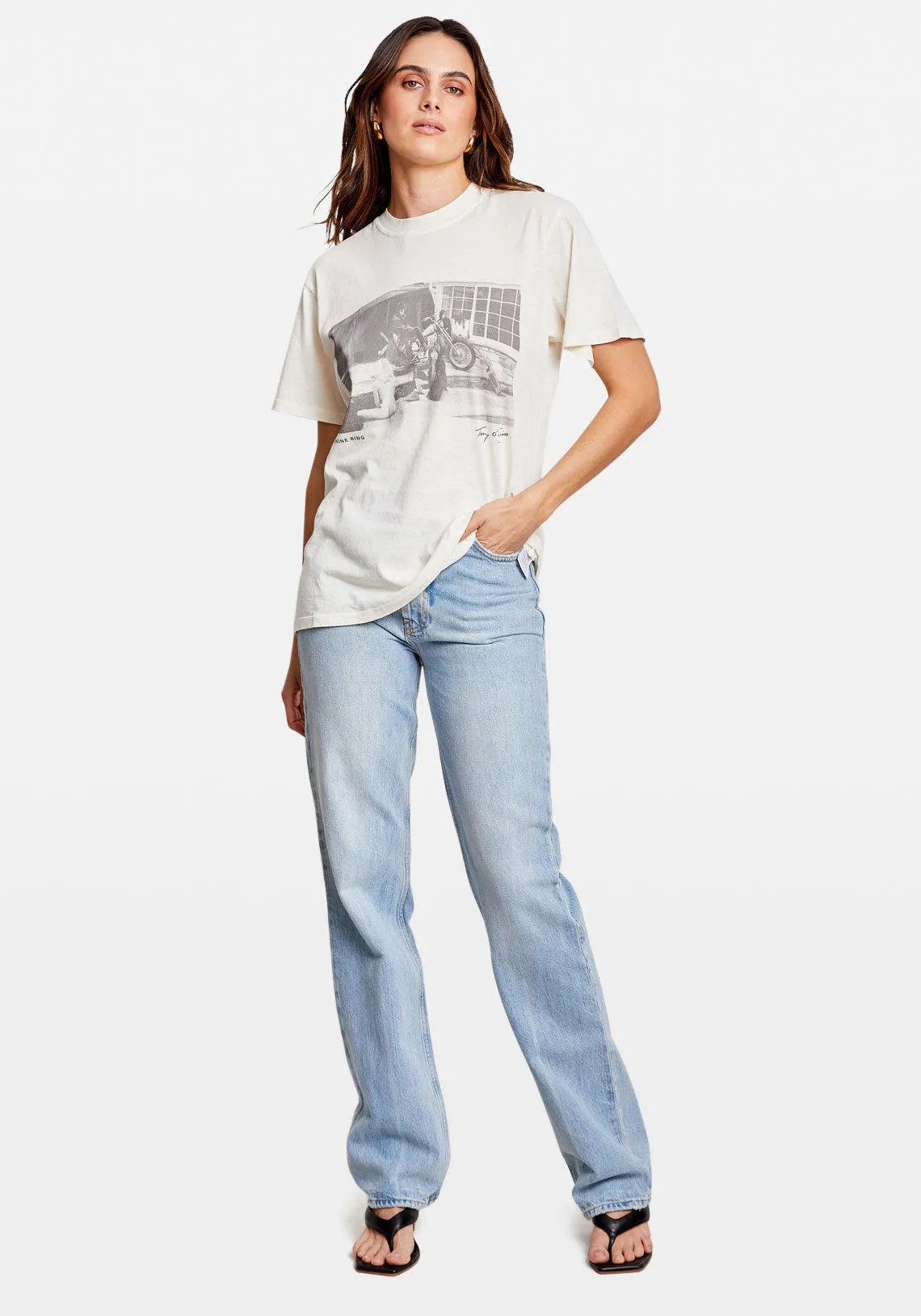 LILI TEE X AB ROLLING STONE WHITE