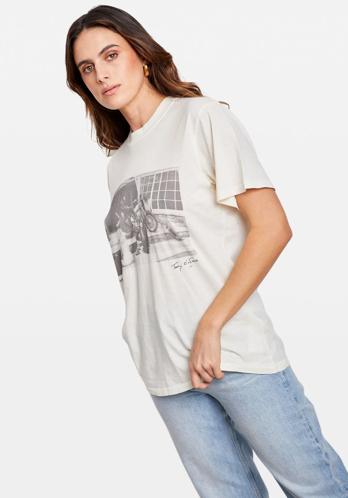 LILI TEE X AB ROLLING STONE WHITE