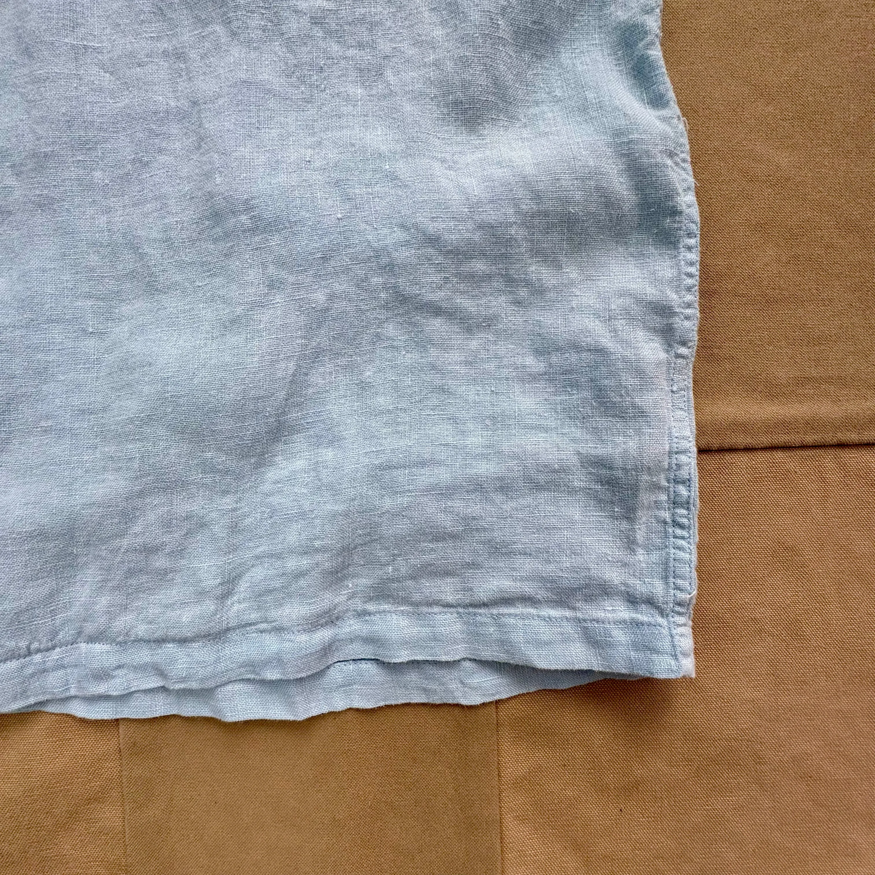 Linen Camp Collar. Sky