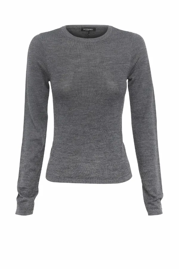 Maine Long Sleeve Top Charcoal