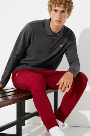 Mens Lacoste Sport Cotton Fleece Tennis Sweatpants Blackberry Chine