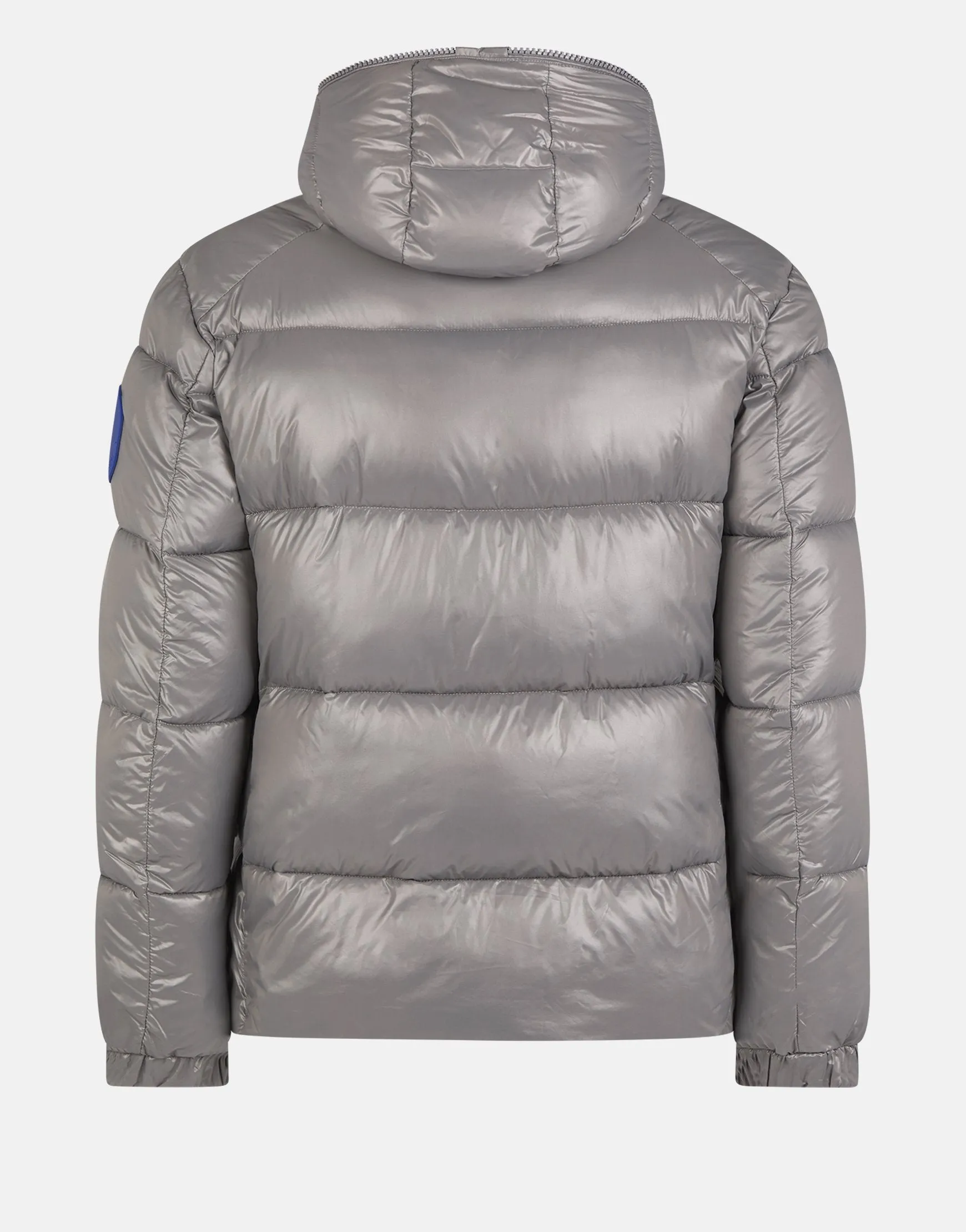 Men's Luck Quilted Hooded Puffer Jacket Midgrey
