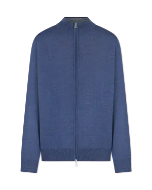 Merino Wool Zipped Cardigan