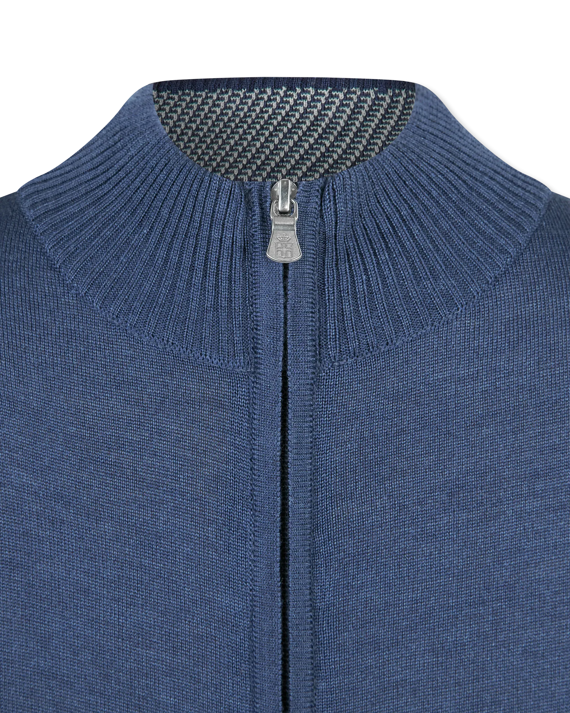 Merino Wool Zipped Cardigan