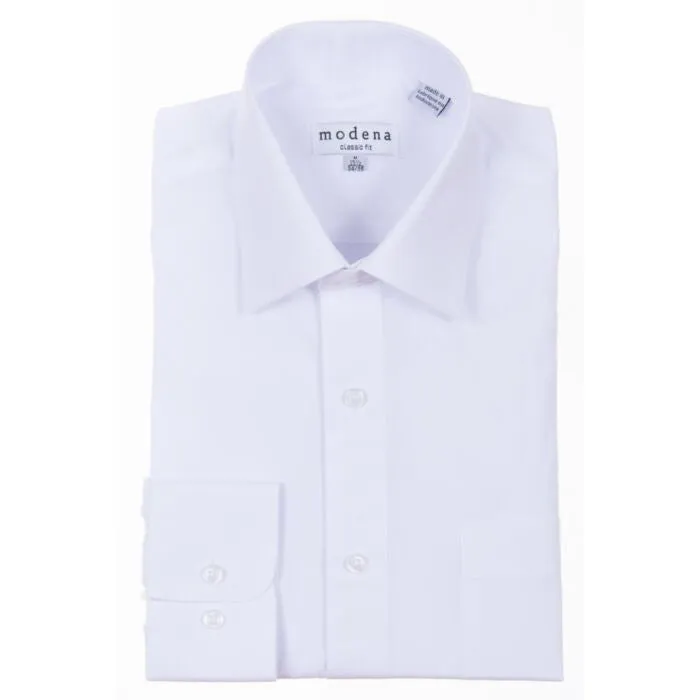 Modena Shirting White Dress Shirt
