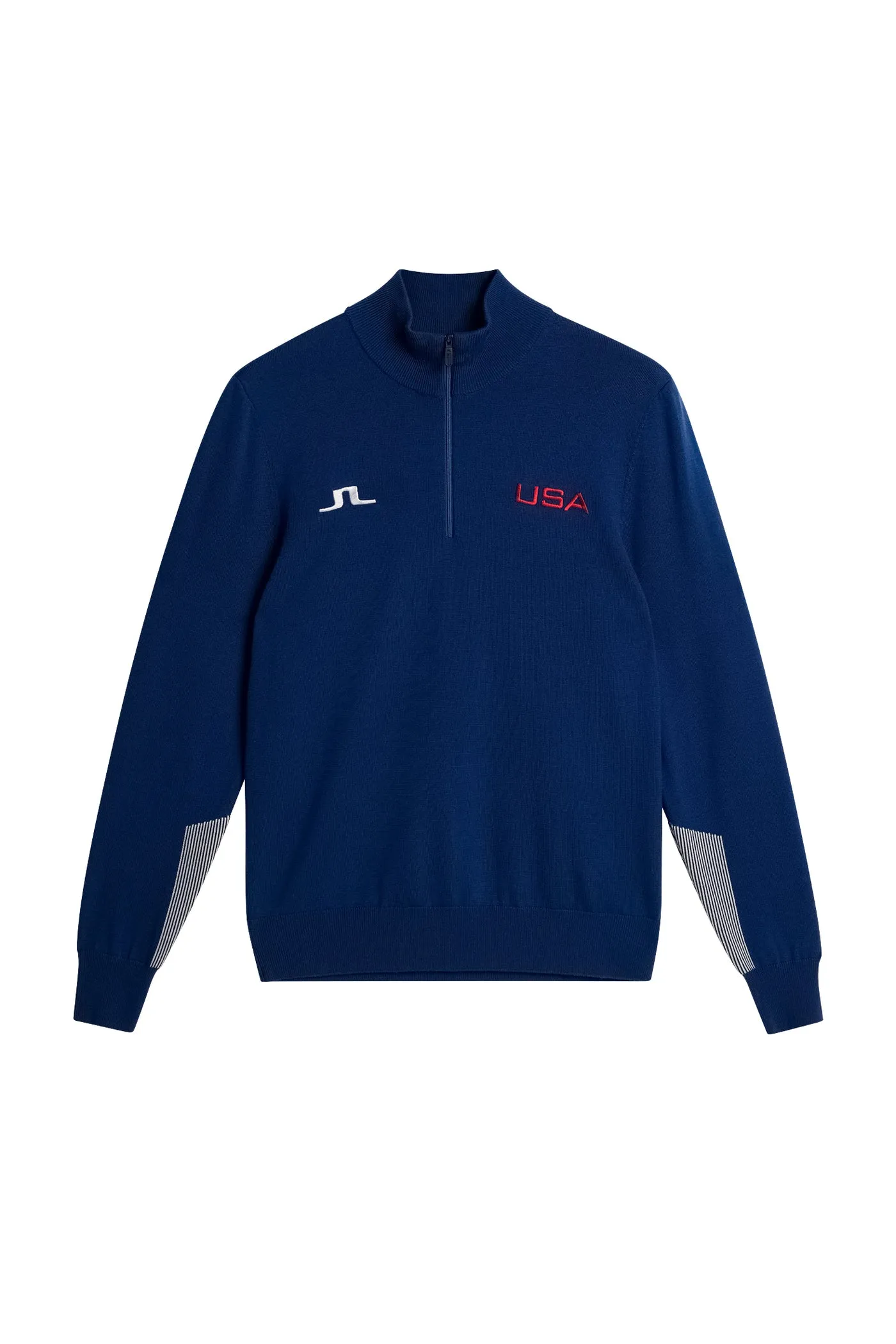 Nathaniel Half Zip Sweater Estate Blue