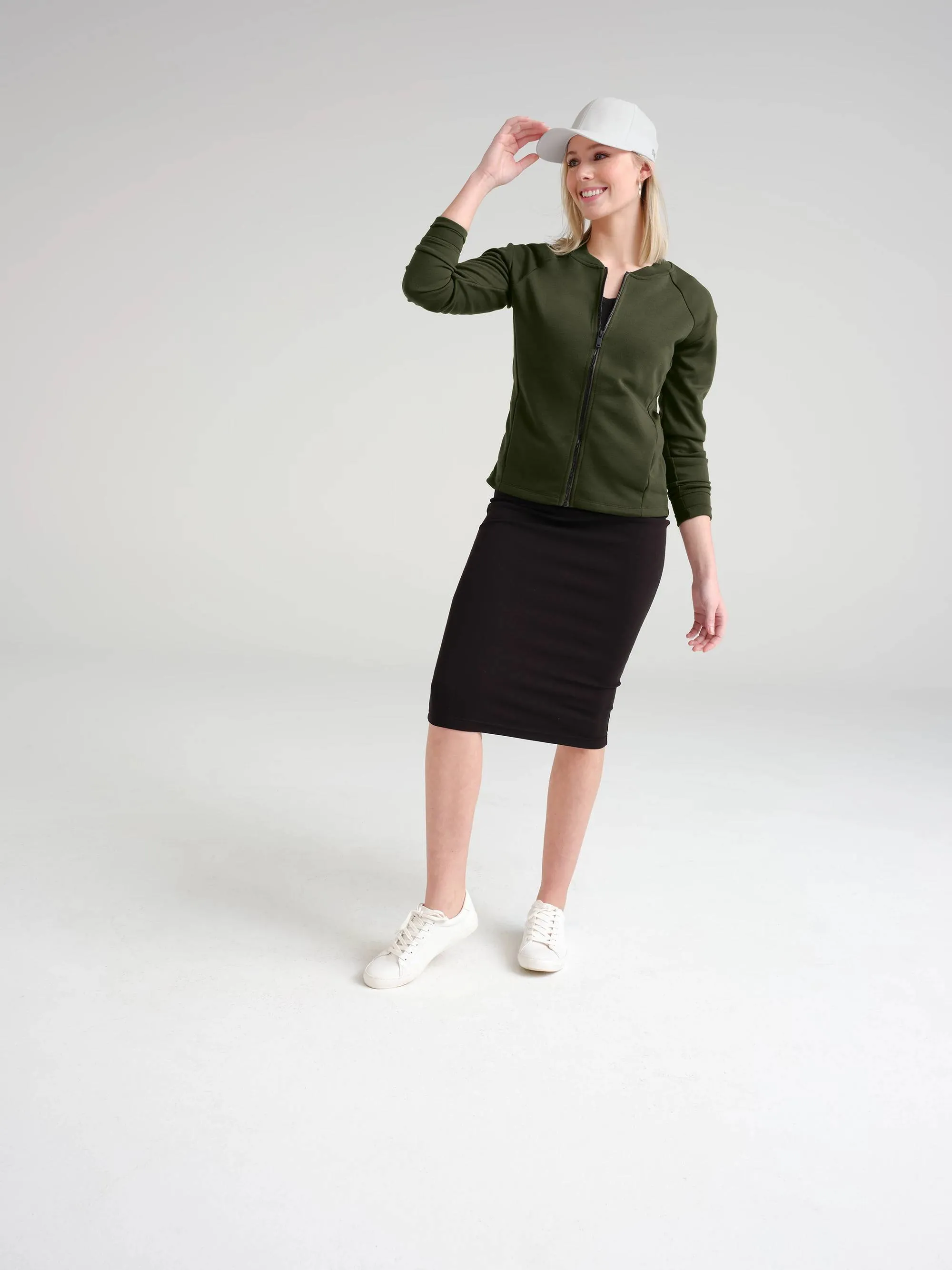 OUTLET-Mercer Mettle Ladies Double-Knit Bomber