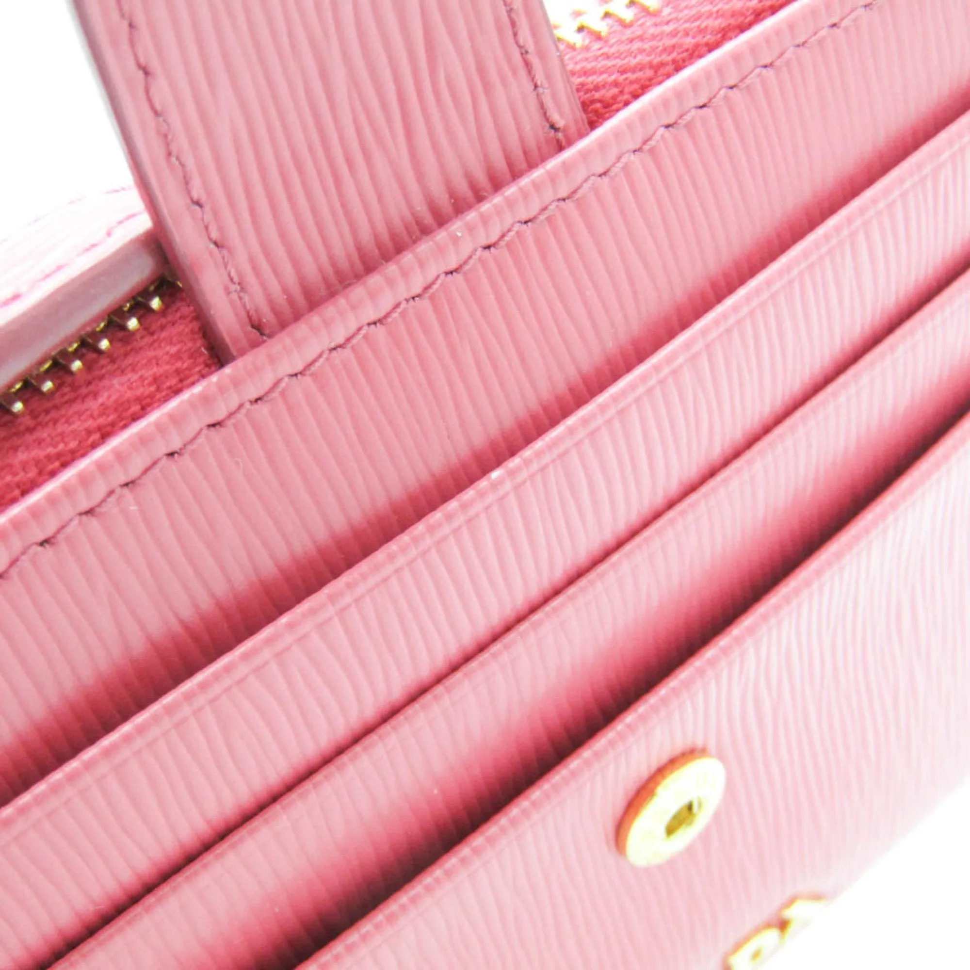 Prada Card Holder Pink Leather Accessories