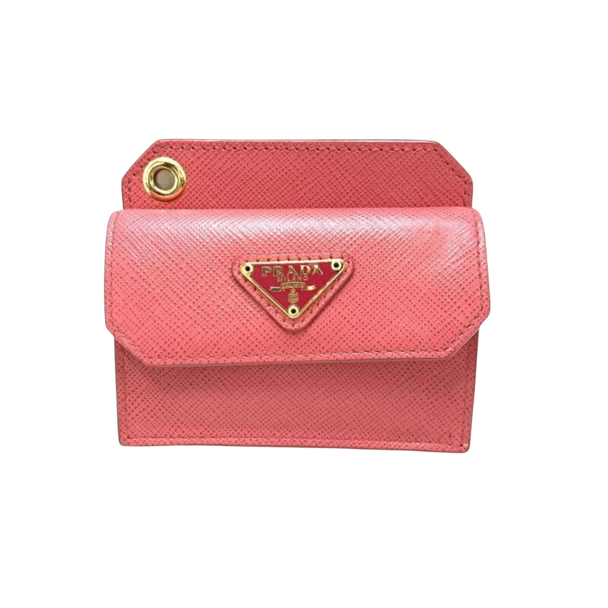 Prada Card Holder Pink Leather Accessories